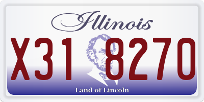 IL license plate X318270