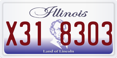 IL license plate X318303