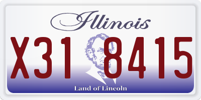 IL license plate X318415