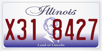 IL license plate X318427