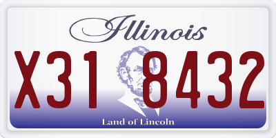 IL license plate X318432