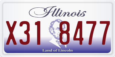 IL license plate X318477