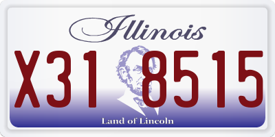 IL license plate X318515