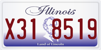 IL license plate X318519
