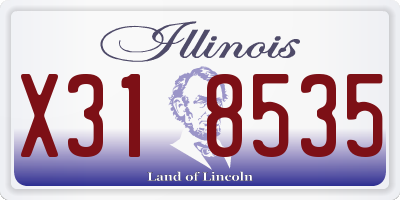IL license plate X318535
