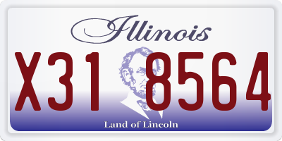 IL license plate X318564