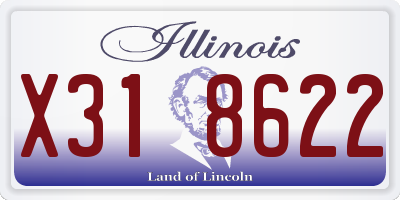 IL license plate X318622