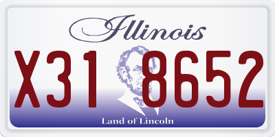 IL license plate X318652
