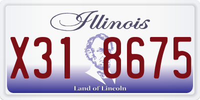 IL license plate X318675