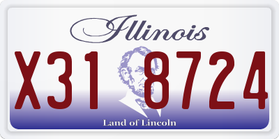 IL license plate X318724