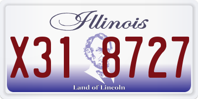 IL license plate X318727