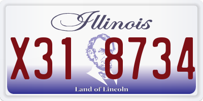 IL license plate X318734