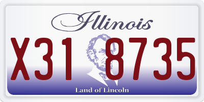 IL license plate X318735