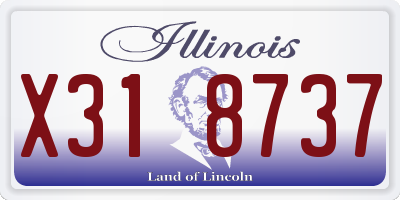 IL license plate X318737