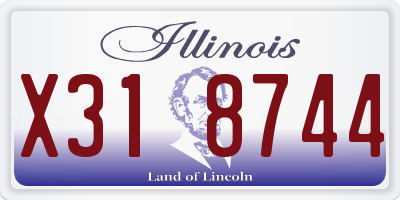 IL license plate X318744