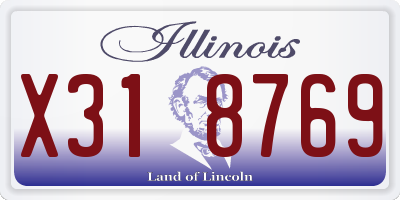 IL license plate X318769