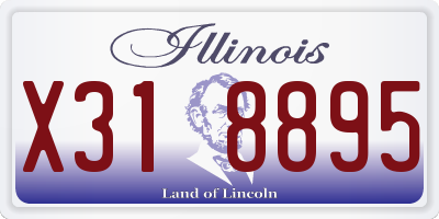 IL license plate X318895