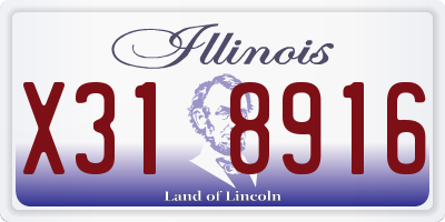 IL license plate X318916