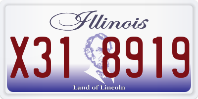 IL license plate X318919