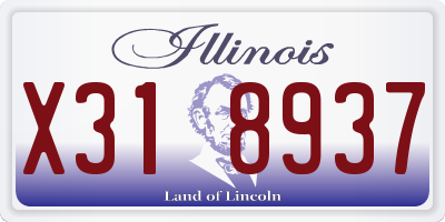 IL license plate X318937