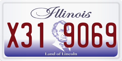 IL license plate X319069