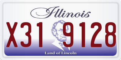 IL license plate X319128