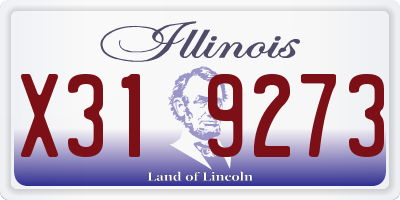 IL license plate X319273