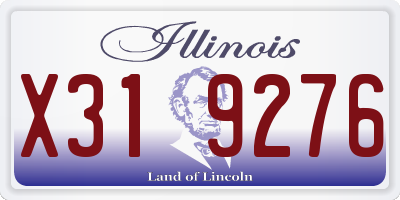 IL license plate X319276