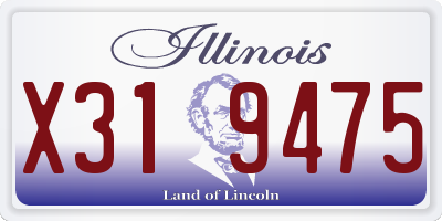 IL license plate X319475