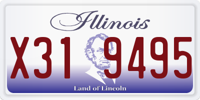 IL license plate X319495
