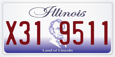 IL license plate X319511
