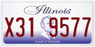 IL license plate X319577