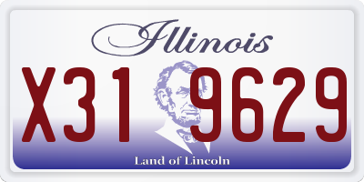 IL license plate X319629