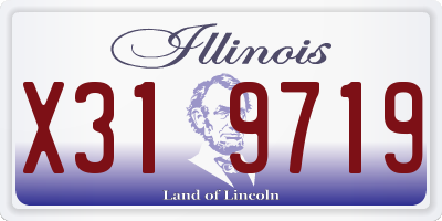 IL license plate X319719