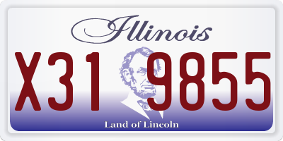 IL license plate X319855