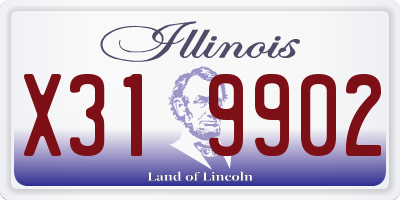 IL license plate X319902