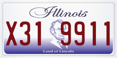 IL license plate X319911