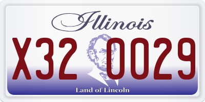 IL license plate X320029