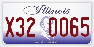 IL license plate X320065