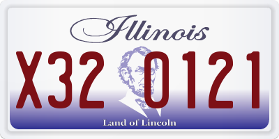 IL license plate X320121