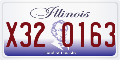 IL license plate X320163
