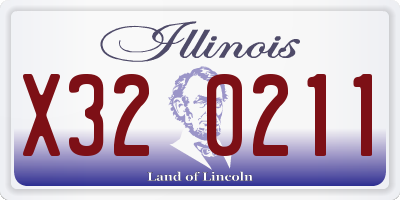 IL license plate X320211