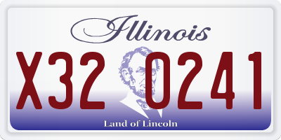 IL license plate X320241