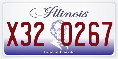 IL license plate X320267