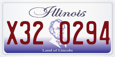 IL license plate X320294