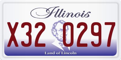 IL license plate X320297