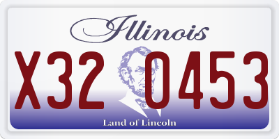 IL license plate X320453