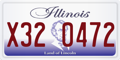 IL license plate X320472