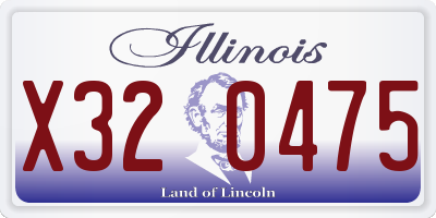 IL license plate X320475