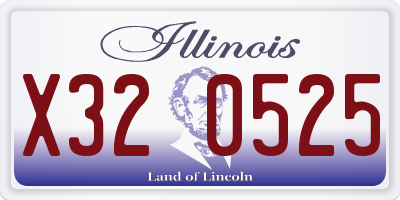 IL license plate X320525